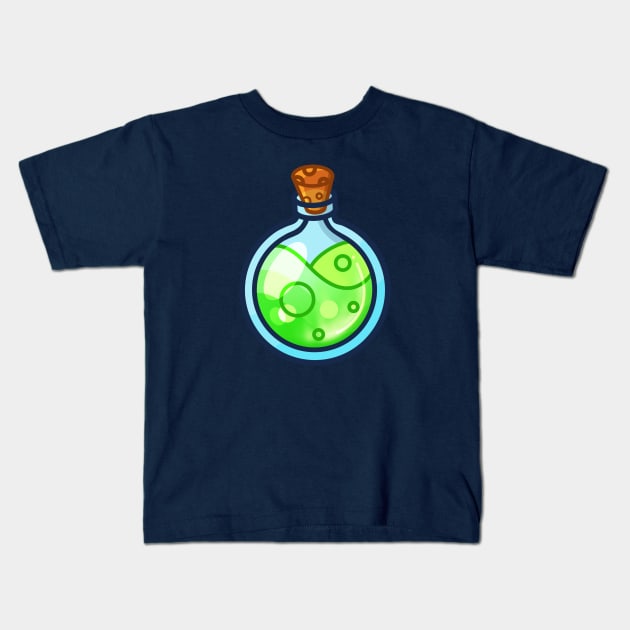 Luck Potion Kids T-Shirt by nataliesnow24